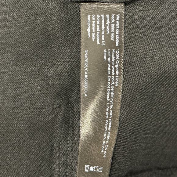 Eileen Fisher Black Organic Handkerchief Linen High Collar Jacket Sz Medium NWT - Picture 9 of 9